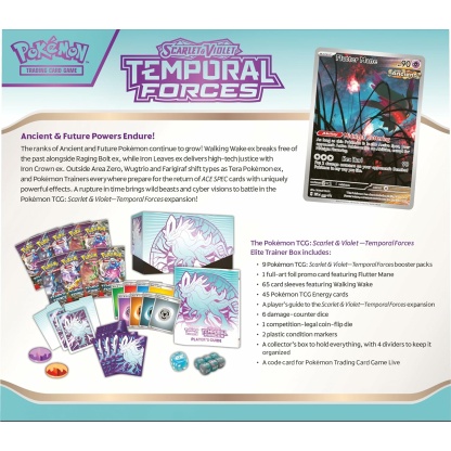 Pokemon: SV05 Scarlet and Violet Temporal Forces Elite Trainer Box - Image 8