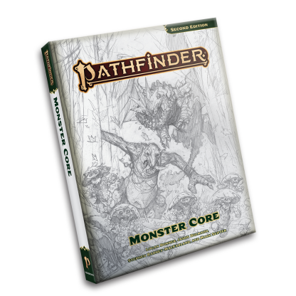 Pathfinder 2E: Monster Core - Sketch Cover