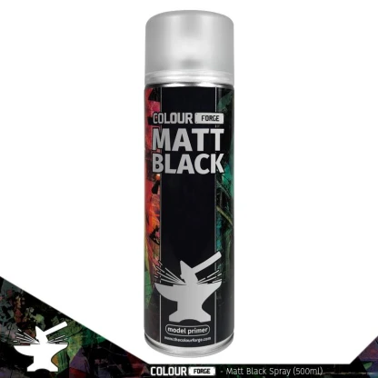 Colour Forge: Spray Matt Black (500ml)