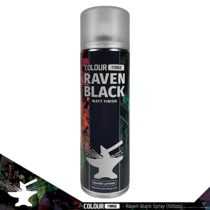 Colour Forge: Spray Raven Black (500ml)