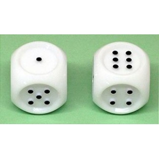 Chessex: Opaque - 12mm d6 White/black Dice Block (36 Dice)