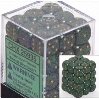 Chessex: Speckled - 12mm d6 Golden Recon Dice Block (36 Dice)