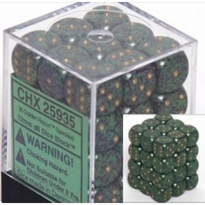 Chessex: Speckled - 12mm d6 Golden Recon Dice Block (36 Dice)