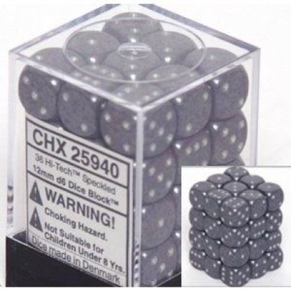 Chessex: Speckled - 12mm d6 Hi-Tech Dice Block (36 Dice)