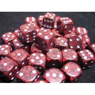 Chessex: Speckled - 12mm d6 Silver Volcano Dice Block (36 Dice)