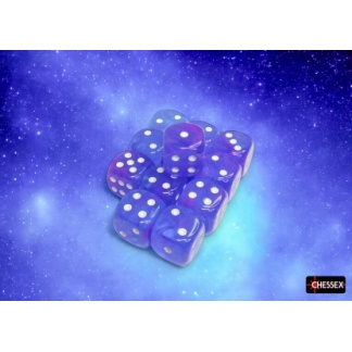 Chessex: Nebula - 16Mm D6 Aura/White Luminary Dice Block (12 Dice)