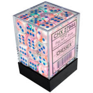 Chessex: Festive - 12mm d6 Pop Art/blue Dice Block (36 Dice)