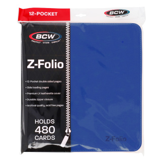 BCW: Z-FOLIO 12-POCKET - LX - BLUE