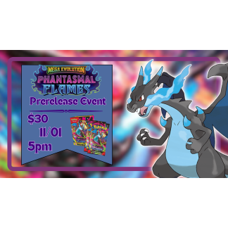 Pokemon: Phantasmal Flames Prerelease - Sealed (11/01/2025)
