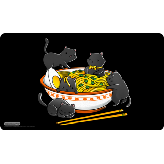 GamerMats: Ramen cats by Tobe Fosneca Playmat