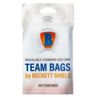 Becket Shield: Resealable Standard Size Card Team Bags