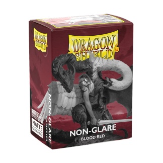 Dragon Shield: Matte  - Standard - Non-Glare Blood Red (100 ct.)