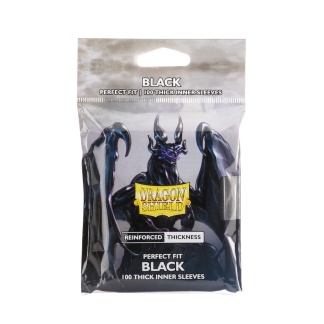 Dragon Shield: Perfect Fit Standard Thick Inner - Black (100 ct)