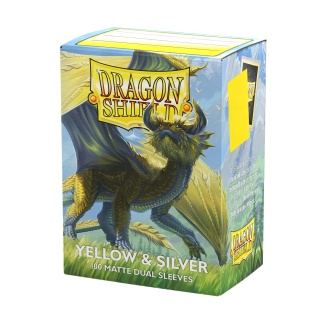 Dragon Shield: Dual Matte - Standard - Yellow/Silver (100 ct.)