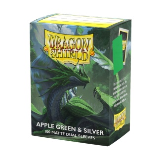 Dragon Shield: Dual Matte - Standard - Apple Green/Silver (100 ct.)