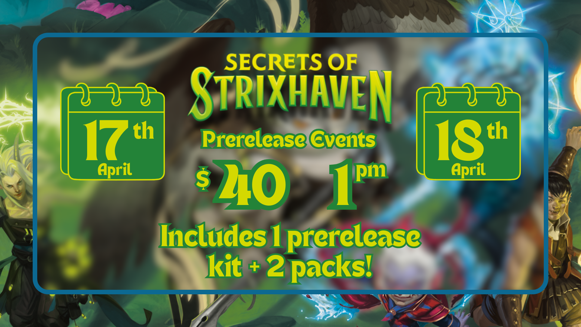 Magic the Gathering: Secrets of Strixhaven Prerelease (04/17/2026)