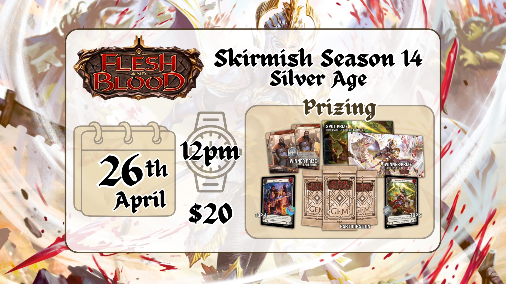 Flesh and Blood: Skirmish Season 14 - Silver Age (04/26/2026)